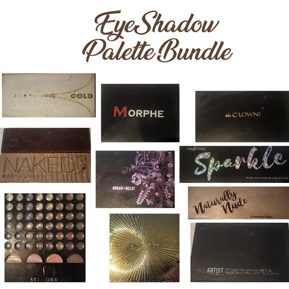 Eyeshadow Palette Bundle – Urban Decay, LORAC, Morphe & More – 10-Piece Set - Picture 1 of 2